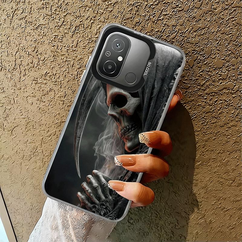 Tod Sensenmann Schädel Sense Stoßfeste Handyhülle für Xiaomi Poco X7 X6 X5 X3 Pro F7 Ultra M8 Redmi 15C 15 14C 13C 12C 10C 13