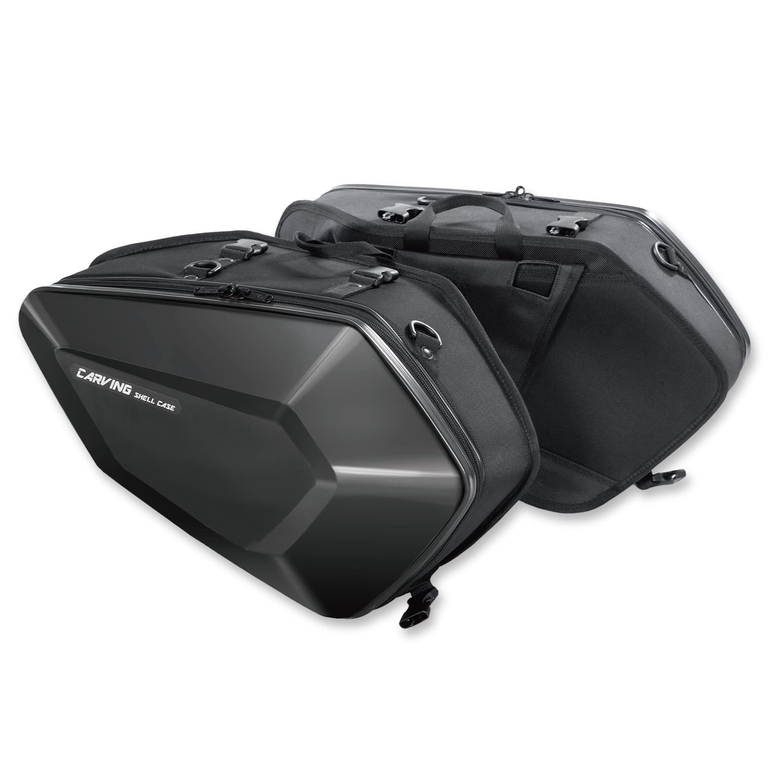 

TANAX MOTOFIZZ Side Bag Carving Shell Case for Motorcycles Black 16L per side MFK-271 чёрный