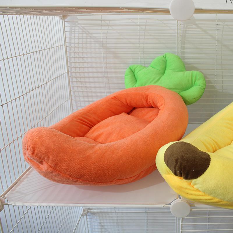 Autumn-Winter Warm Cartoon Pet Bed for Small Animals