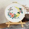 Floral Flower Embroidery Kit DIY Embroidery Set Home Decor Cross Stitch Set  Beginner