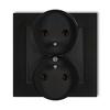 Double nest with frame, mini dwarf, matt black