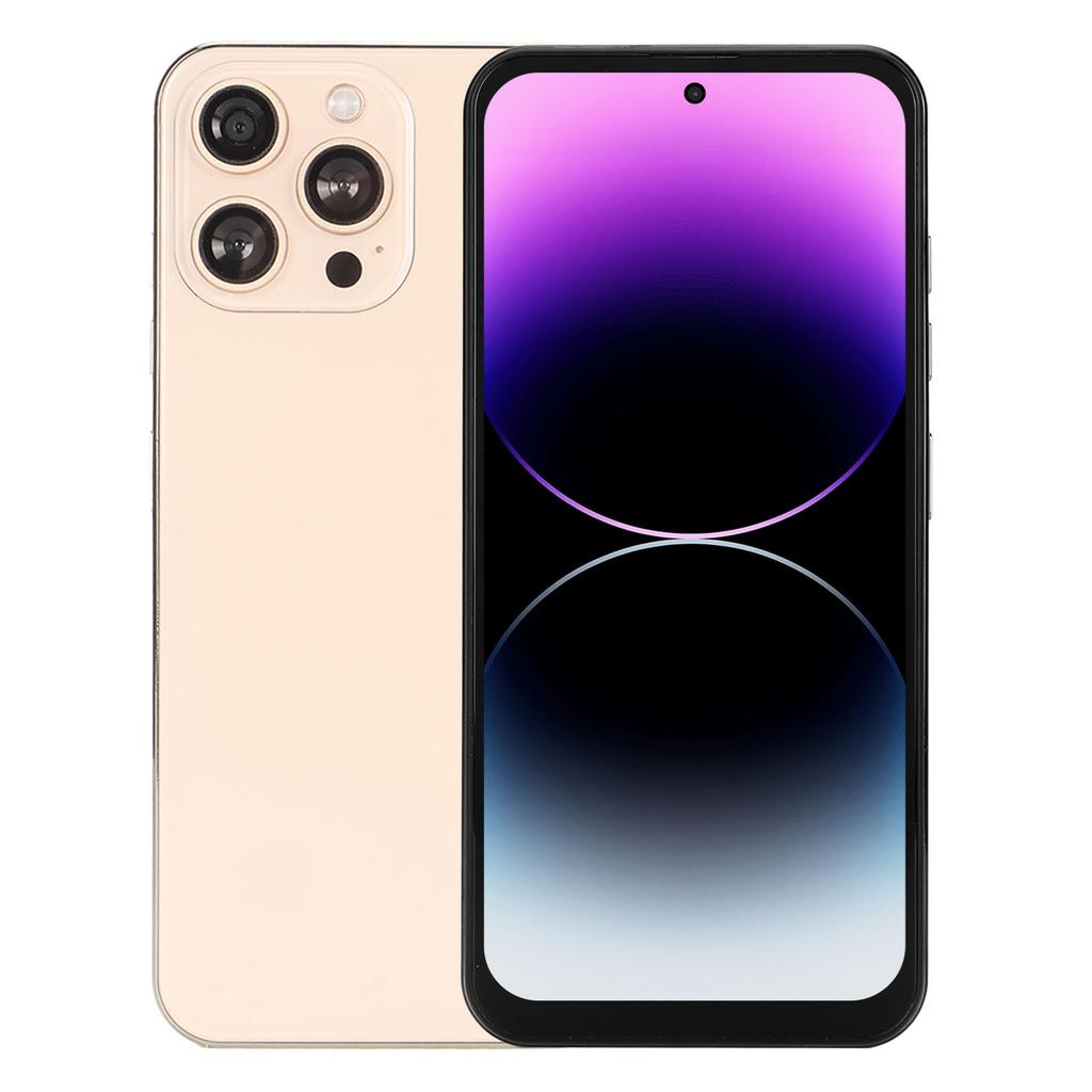 I14 PRO MAX 6.7in Face Unlocked Smartphone Perforated Screen 4G Network 2.4GHz 5GHz WiFi 8GB RAM 256GB ROM Dual SIM