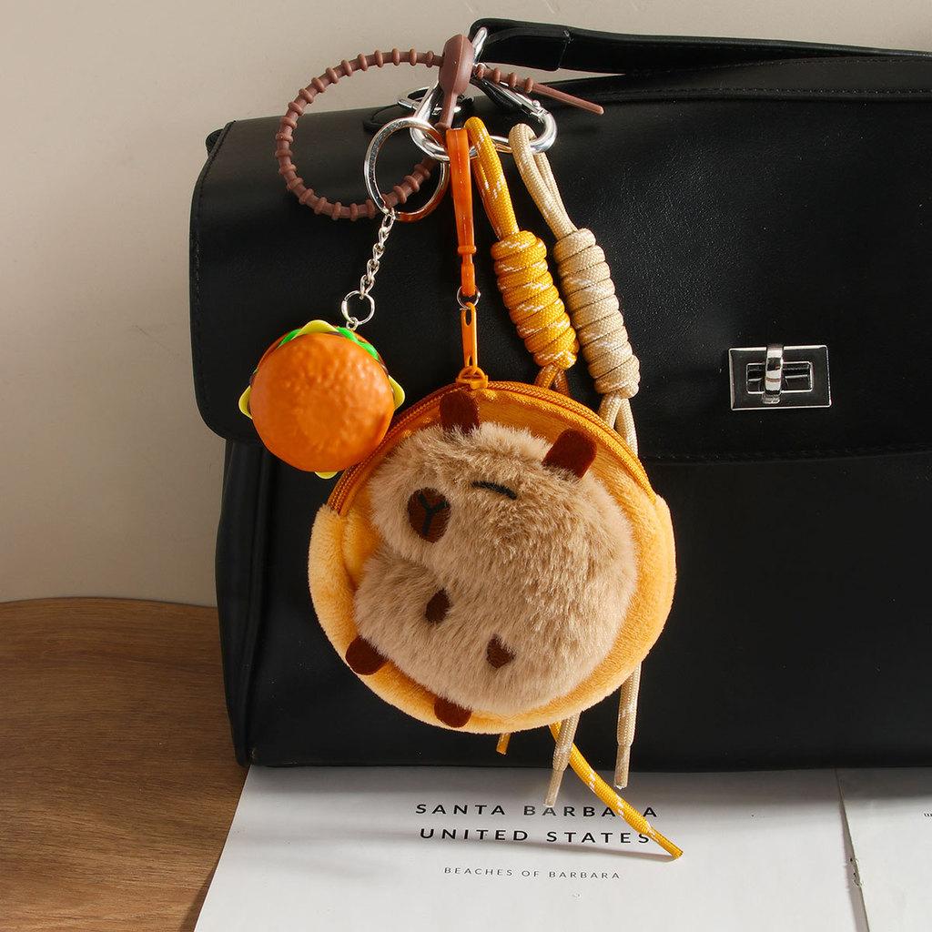 Capybara Plush Coin Purse With Keychain For Kids And Adults