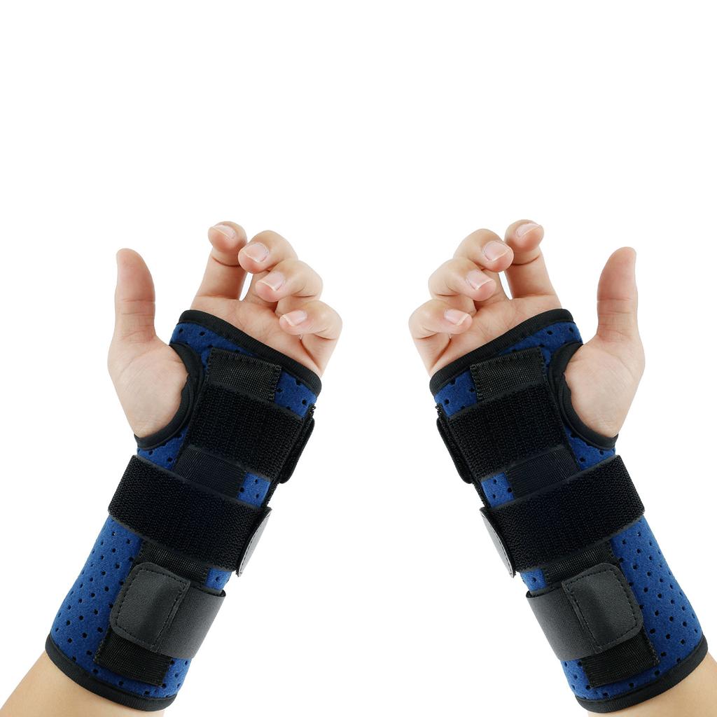 Carpal Tunnel Wrist Support Pads Brace Sprain Forearm Metal Splint Strap Protector Tendonitis Arthritis Pain Relief Stabilizer