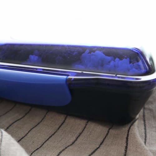 Komori Resin Bento Box, Le Bois Homme Dome Lunch Box, Blue, 750ml, Made in Japan