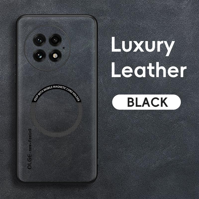 Voor OnePlus 13 Hoesje Luxe Magnetisch Leer Telefoonhoesje Voor OnePlus 13 One Plus 13 OnePlus13 Voor Magsafe Draadloos Opladen Cover