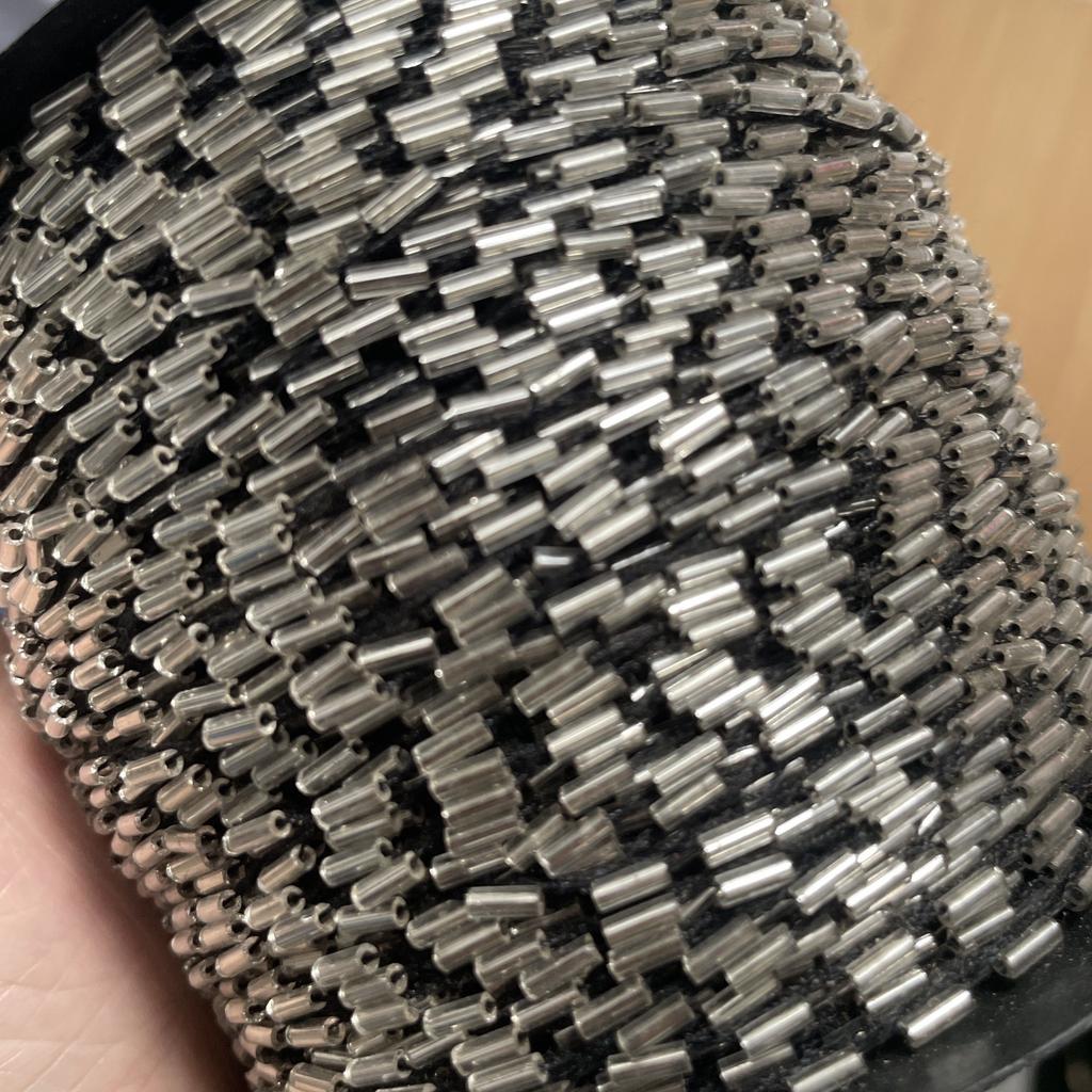 Reiskorn Bunte Paillettenkette Eine Rolle 200 Yards, Drahtperlen Bunte Doudou Perlen DIY Stricken & Häkeln
