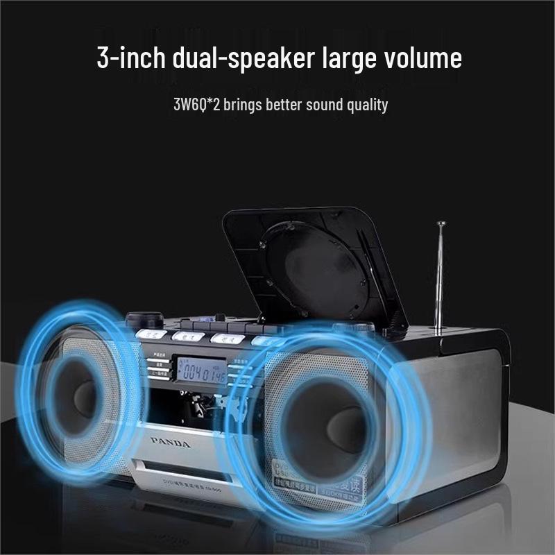 PANDA CD500 Portable DVD Player & Tape Recorder with USB & Radio