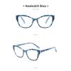 Kunststoff Lesebrille für Herren Große Katzenaugen Modische Weitsichtigkeitsbrille für Damen Blaulichtfilter Brille Alterssichtigkeit +1+1.5+2.0+2.5+3.0+3.5+4.0