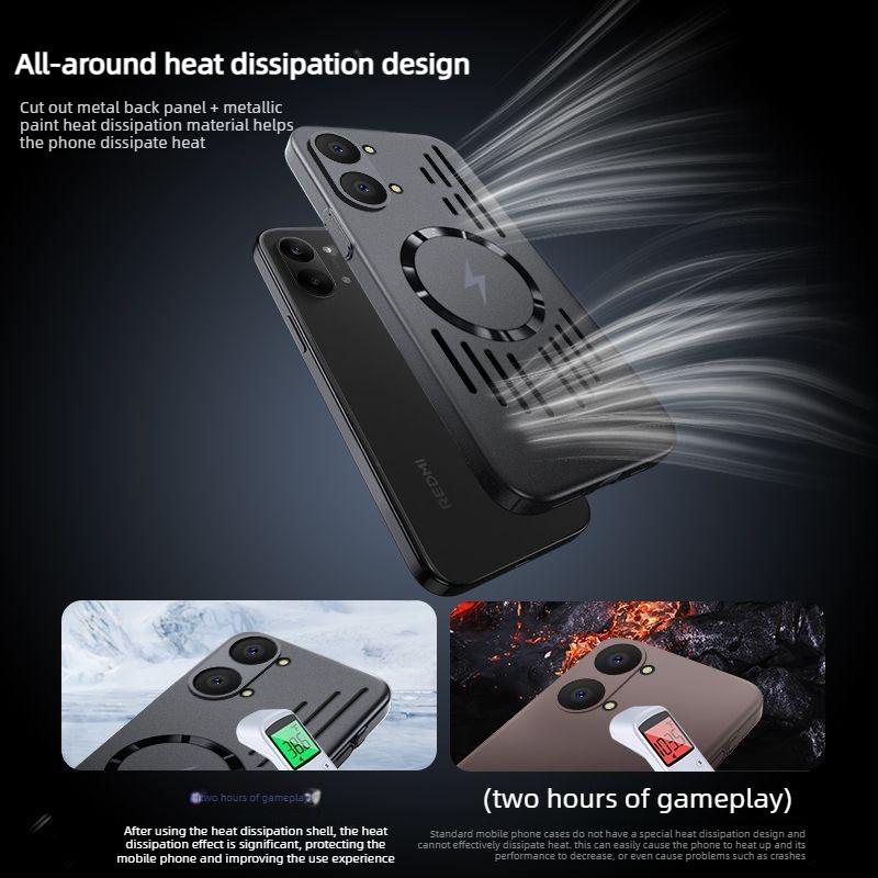 Luxury Ice Feel Heat Dissipation Case For Xiaomi POCO X8 Pro Max X7 F8 Ultra F7 M8 Pro 15T Pro Ultra Thin Magnetic Protect Cover