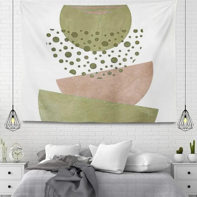 Simple Line Plant Wall Decor Tapestry Home Living Room Tapestry