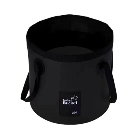 12/20L Collapsible Water Bucket with Double Handles, Large Foldable Water Container, Portable Water Pail for Outdoor, Camping, Fishing, Car Washing