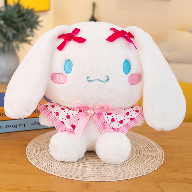Cute Cartoon Kuromi Hello Kitty My Melody Cinnamoroll Pillow Plush Toys Plushie Keychain Stuffed Doll for Kids Christmas Gifts
