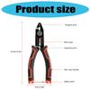 6.5Inch Multifunctional Wire Stripper Pliers Cable Cutter for Electricians and DIY Enthusiasts with Ergonomic Handle