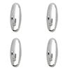 ORYX - Small Chrome Oryx Hanger (Blister 4 Units) Adhesive