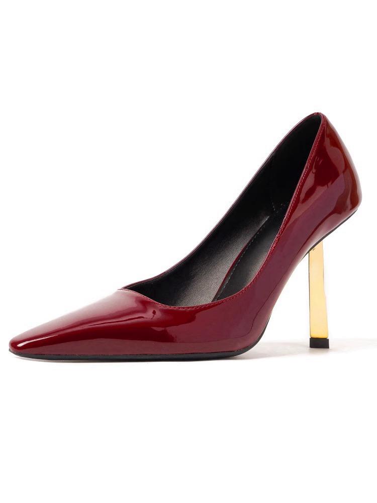 

Fashion 2025 Summer New Pointed High Heels Women s Sandals Casual Shallow Mouth Shoe Fashion Elegant Ladies Shoes Zapatillas Mujer 40 вино красного