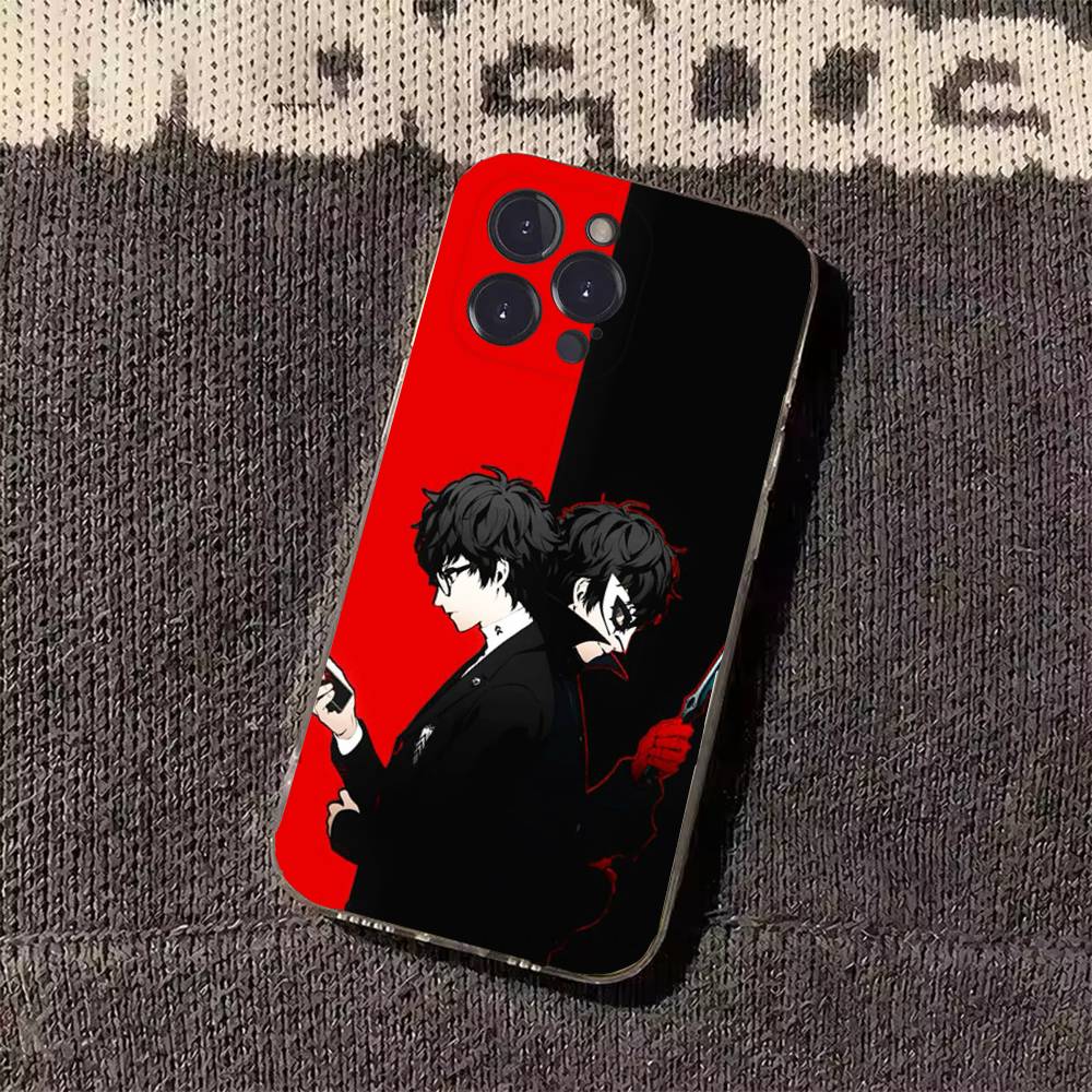 Game P-Persona 5 Phone Cases For iPhone 17 16 15 14 13 12 11 Pro Max Plus Luxury Camera Protection Plastic