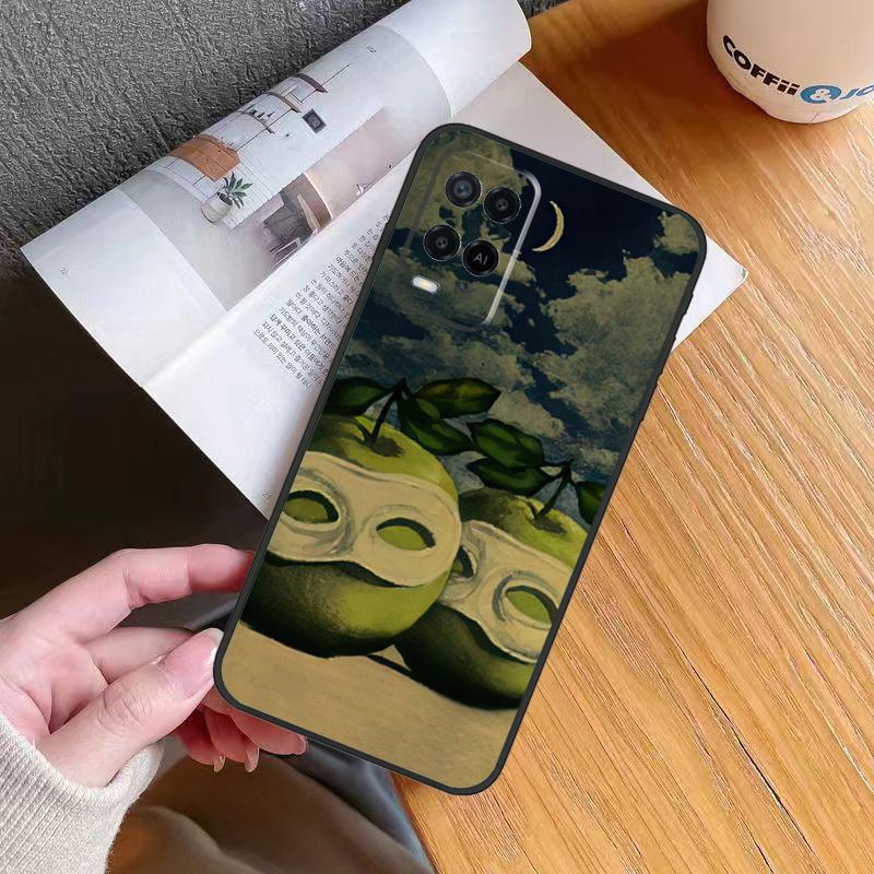 Rene Magritte Art Case For Oppo A5 A6 Pro A18 A38 A58 A78 A98 A54 A74 A94 A17 A57 A80 A60 A40 A96 A76 A16 A15