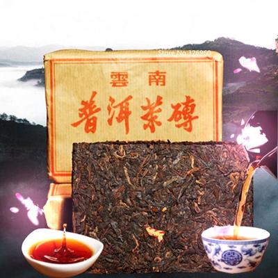 100g Bio zralý Pu-erh čajový cihla Čína Starý strom Puer Černý sypaný