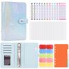 A6 Crystal Ring Binder Cash Budget Book and Daily Financial Planner.