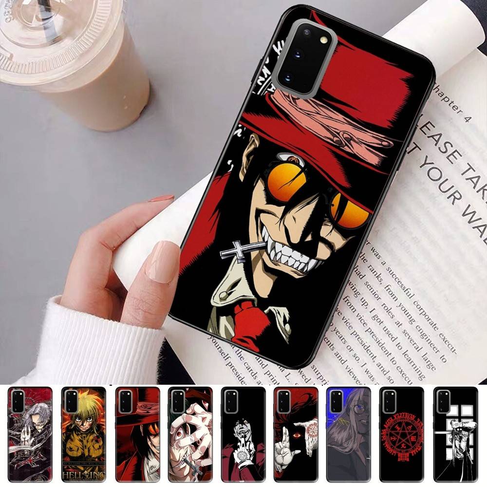 Horror Anime Hellsing Phone Case For Samsung S 24 Fe 25 Ultra Plus 20 Lite 21 30 22 23 24 22 Ultra 5G Fundas