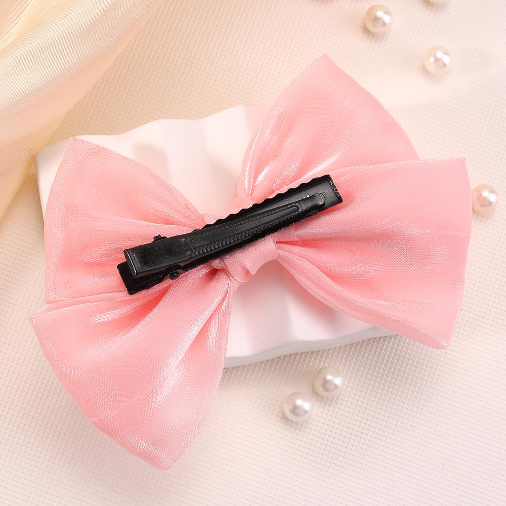 2 Stück Perlmutt Schleife Haarspange Glitzernde Glänzende Haarnadel für Mädchen Kinder Koreanischer Stil Kopfschmuck Accessoires Schule Täglich Party Geschenk