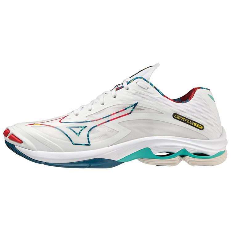 New Mizuno Wave Lightning Z7 'White Green Red' V1GA220048