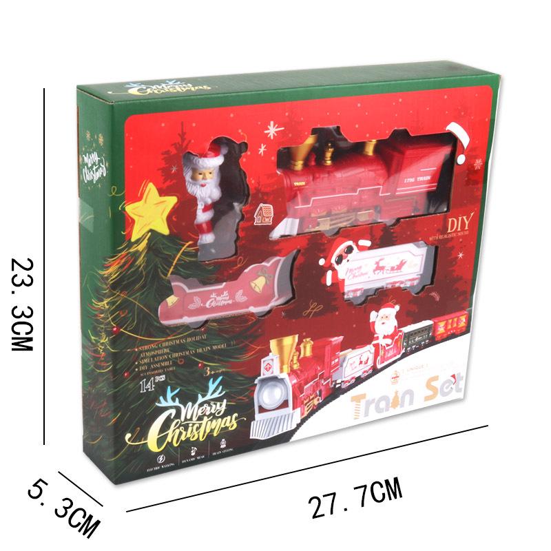 Mini Electric Track Train Toy for Kids - Christmas Edition