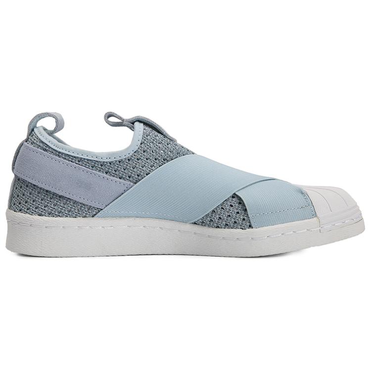 Adidas Originals Superstar Comfortable Versatile Low-Top Sneakers Women Sneakers Light-Blue BB2121