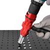 Durability Rivet Guns Adapter with 100Rivets AntiCorrosion Coating Reverse Drill Function for DIY Projects Easy Processing