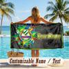 Custom Text Beach Towel, Soft Absorbent Swimming Multi-use TowelRapid Wien FC