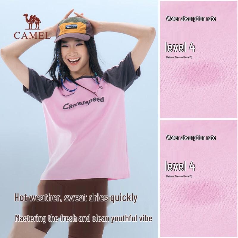 

Women s American Retro Contrast Short Sleeve T-Shirt M