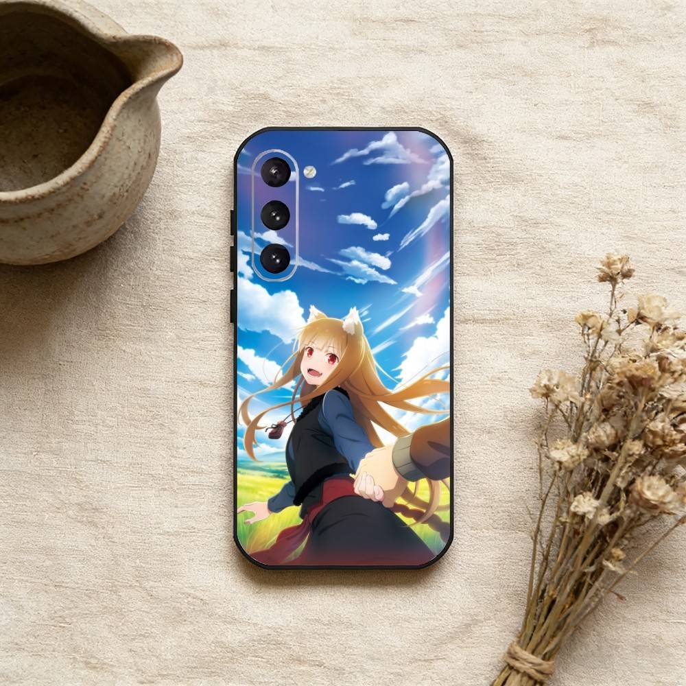 Anime R-SpiceT And B-WolfS Phone Case For Samsung Galaxy A73,A21s,A22,A31,A52,A53,A71,A41Soft Black Shell