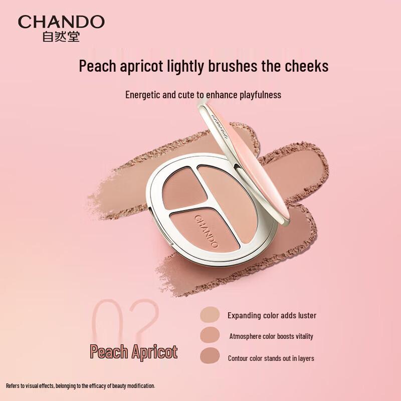 Chando Three-Color Vitality Blush Palette