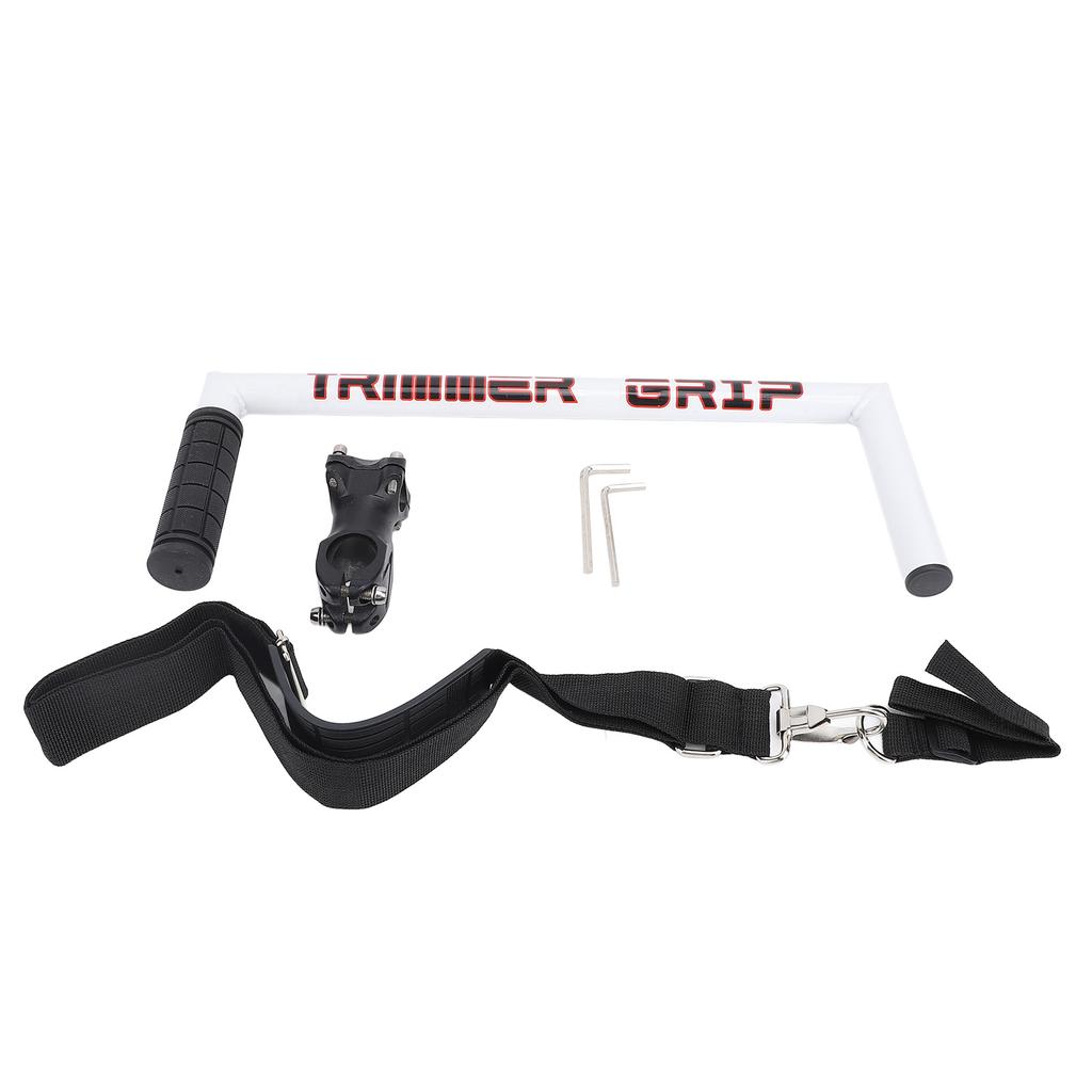Ergonomic Trimmer Grip for Weed Grass Trimming Handle Extension Labor Saving White