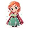 Disney Pearl Painting Frozen Anna Q Version Image Handmade DIY Pearl Gem Painting Pictures Crafts Special Shape Home Wall Decoration