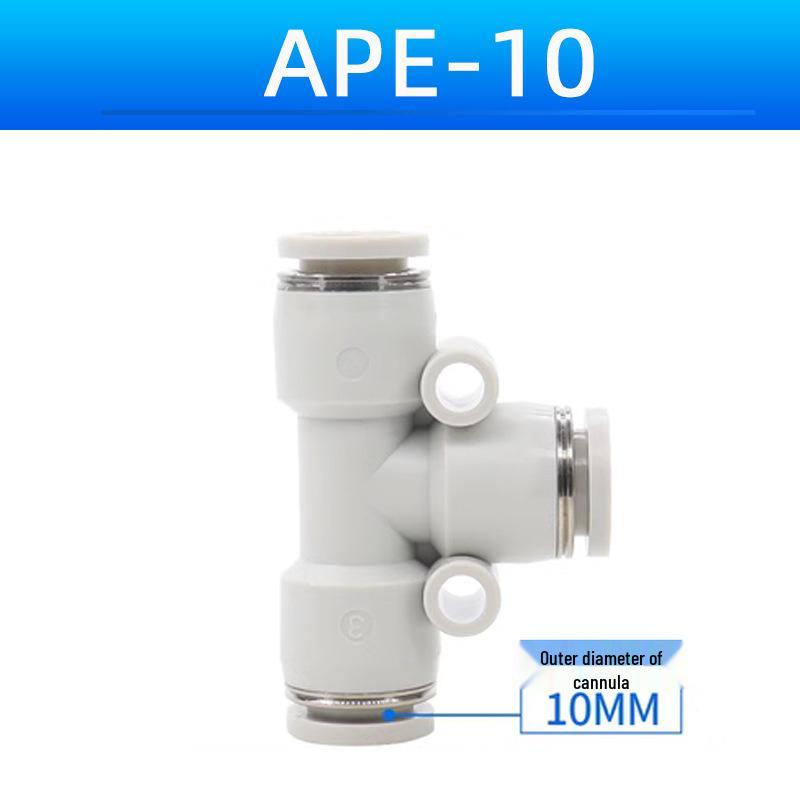 AirTAC Pneumatic Quick-Fit Tube Connectors: Y-Type & T-Type, APY/APE Sizes 4-16