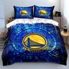 Golden State Warriors Logo Bettwäsche Bettbezug-Set Bettbezug Kissenbezüge  (1*Bettbezug 2*Kissenbezüge, ohne Bettdecke)