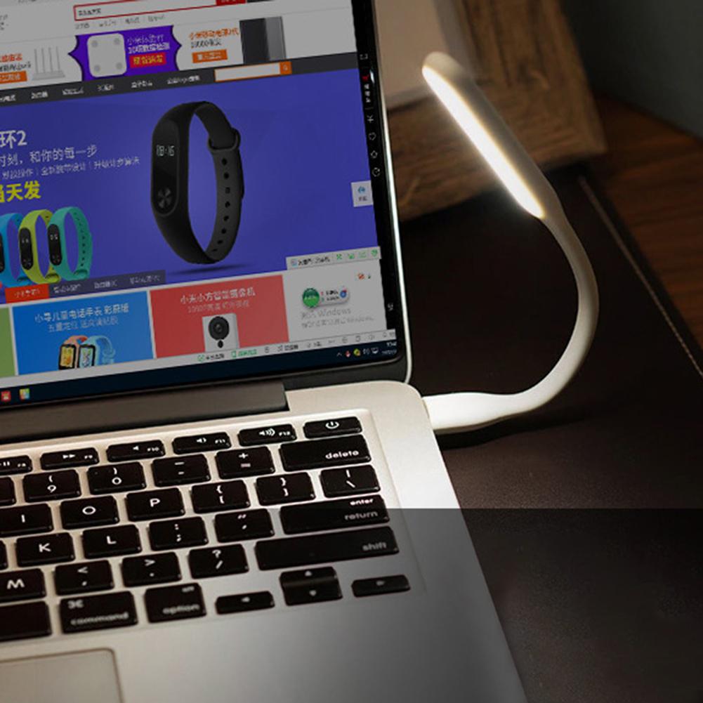 LED Night Light 3.7V USB Plug Bedroom Bedside Study Reading Eye Care Lamp Portable LED Touch for Computer Laptop Plug and Play