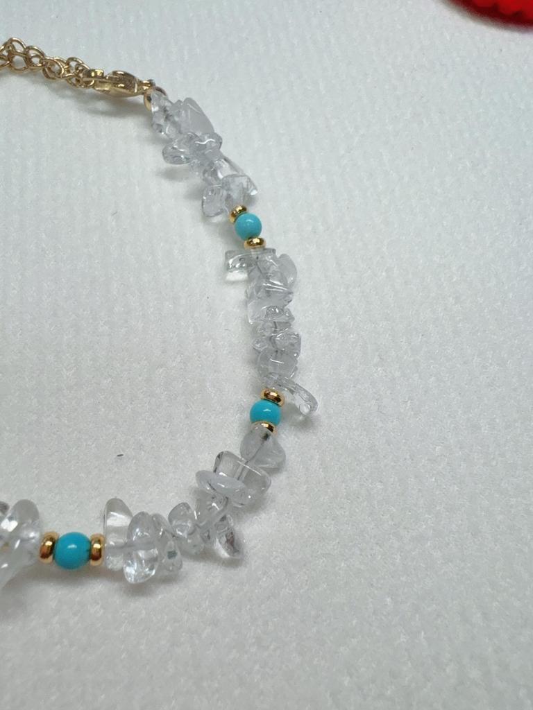 Handmade White Crystal Beaded Bracelet 2025 - Elegant Light Luxury Socialite Style
