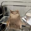 Tassel Phone Bag With Magnetic Closure For Daily Casual Wear
