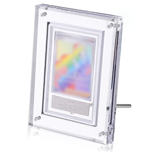 99.8% UV Protection. ARS Appraisal Screw-Down Magnetic Loader Display Case with Stand, 2.3cm Thick, Premium Quality (Clear, Single-Piece Capacity). AR