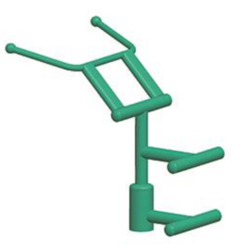 JINOEL Outdoor Back & Abdominal Machine