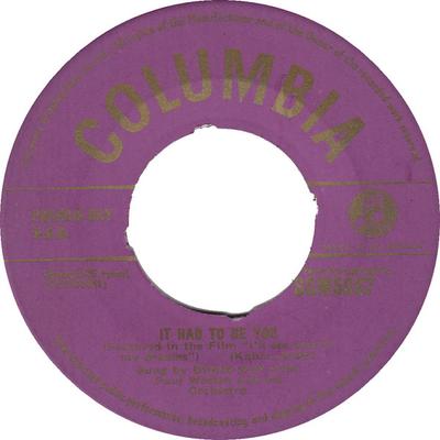 7inch Record DORIS DAY - It Had To Be You SCM5087 Columbia 1954 UK Pop Used