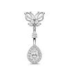 Minimalist Butterfly Belly Button Rings Inlaid Shiny Cubic Zirconia Hypoallergenic Steel for Women Everyday Wear Piercing Jewelry