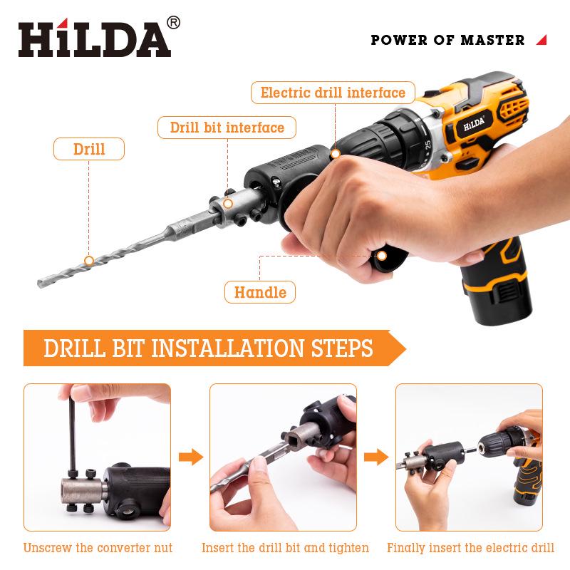 

HILDA Rechargeable Electric Hammer Drill Set