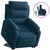 Recliner with Rising Assistance Blue Velvet