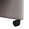 Dining Chairs with Casters 2 pcs Taupe 58 x 65 x 94 cm Fabric