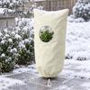Winter Plant Shield for Garden Shrubs 2Pcs Freeze Protection Covers with Round Window, Frost Patio Gardens Zipper & Drawstring, Breathable Blanket