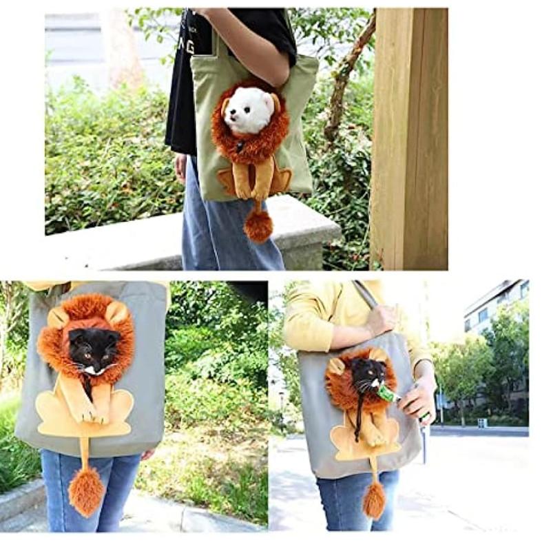 Dyreryggsekkbærer, sammenleggbar kjæledyrryggsekkpose Pustende kjæledyrbærer med evnen til å stikke hodet ut